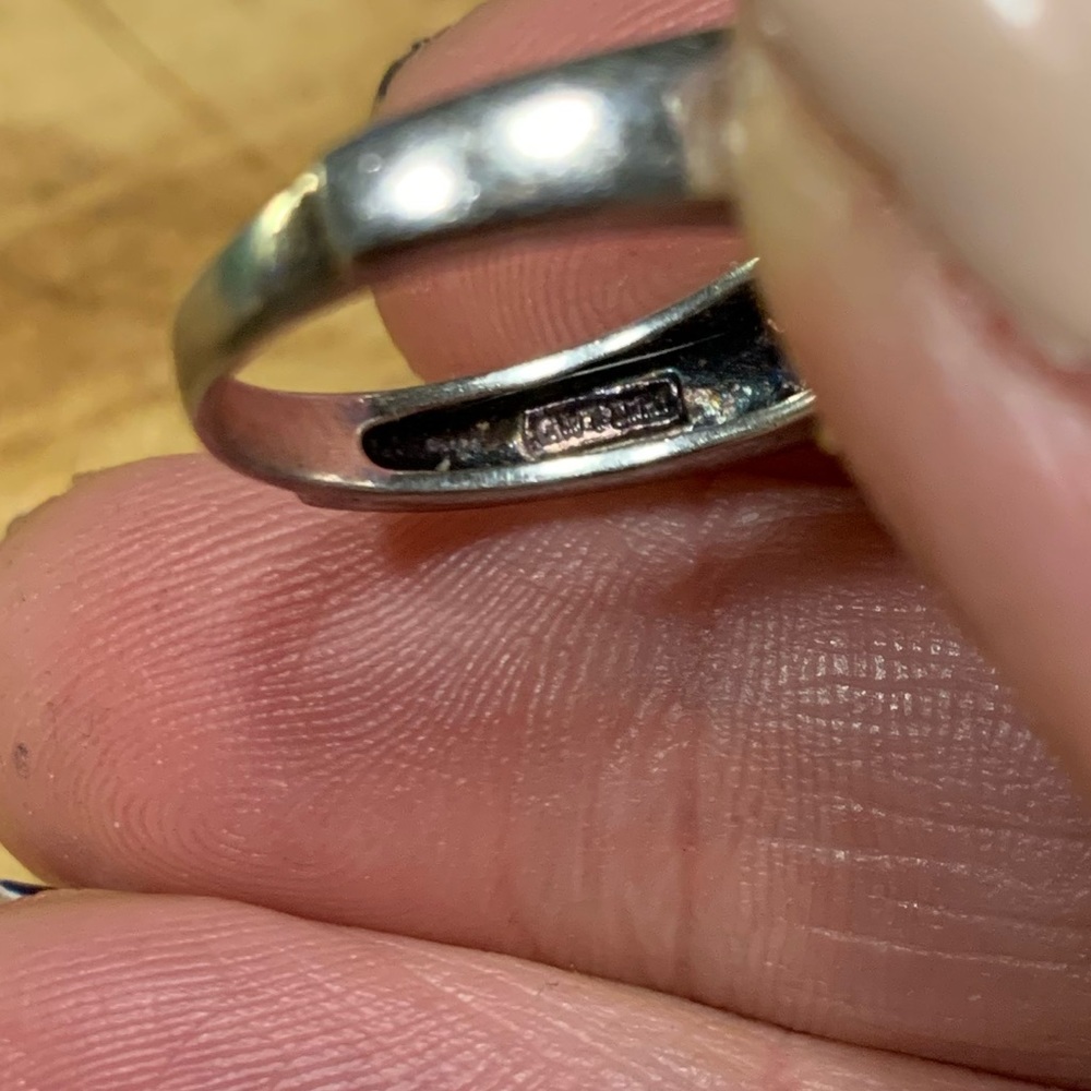 Simply Beautiful Serling Silver and CZ Ring. The perfect wedding band! - Picture 8 of 16